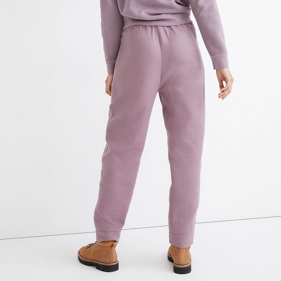 NWT Madewell Sz medium TALL knit WAFFLEBACK PULL-ON HIGH-RISE TAPERED PANTS - Picture 2 of 8